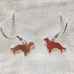 SILVER EARRINGS WELSH SPRINGER SPANIEL