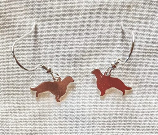 SILVER EARRINGS WELSH SPRINGER SPANIEL